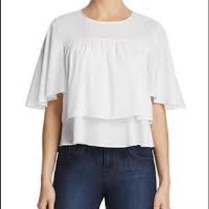 Aqua Flounced Tiered Top L